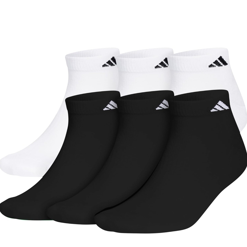 Adidas Black and White Athletic Socks